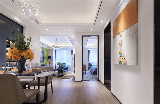 金茂阳光花园79平米欧式风格三居